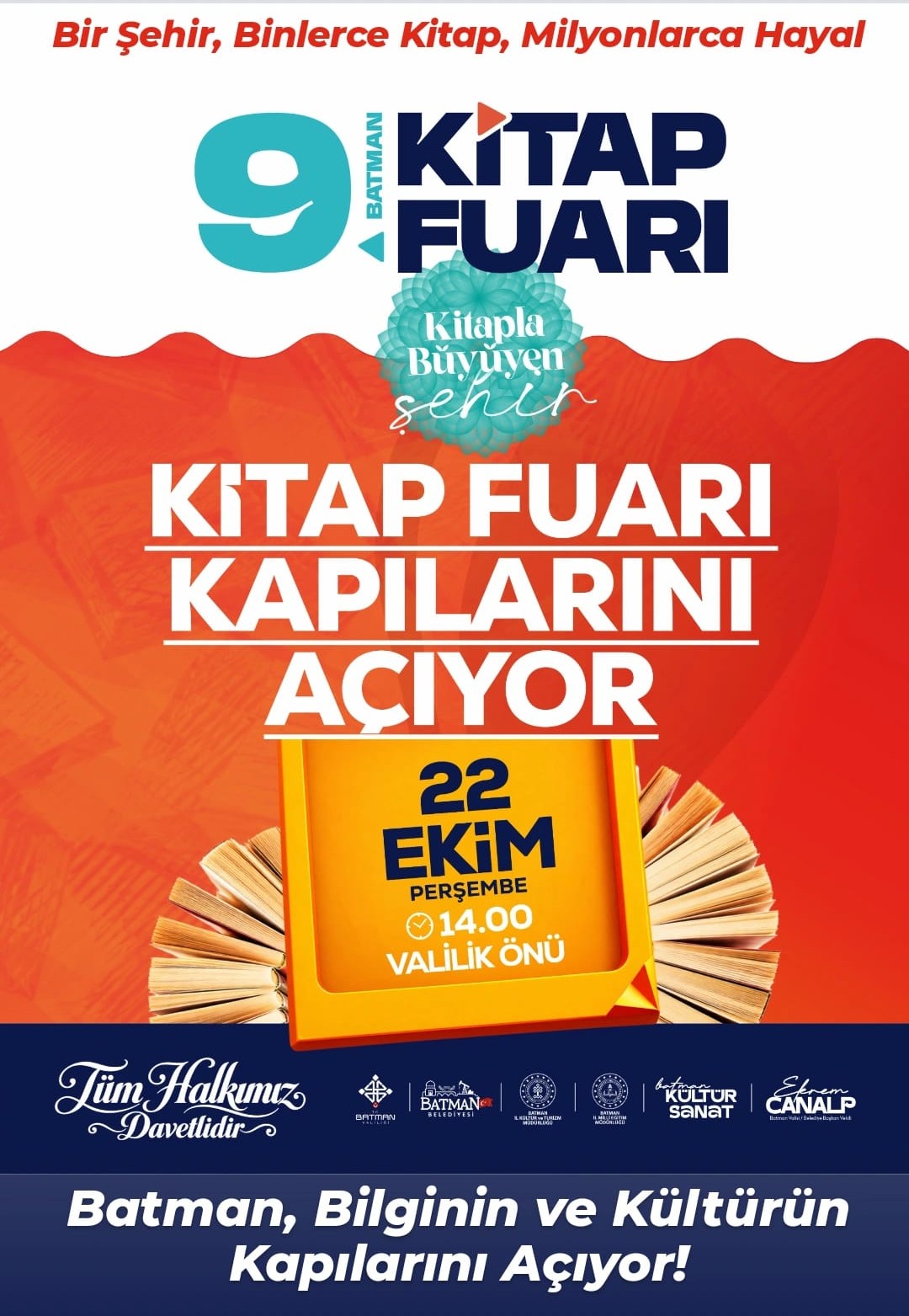 BATMAN 9.  KİTAP FUARI GÜN GÜN ETKİNLİK TAKVİMİ